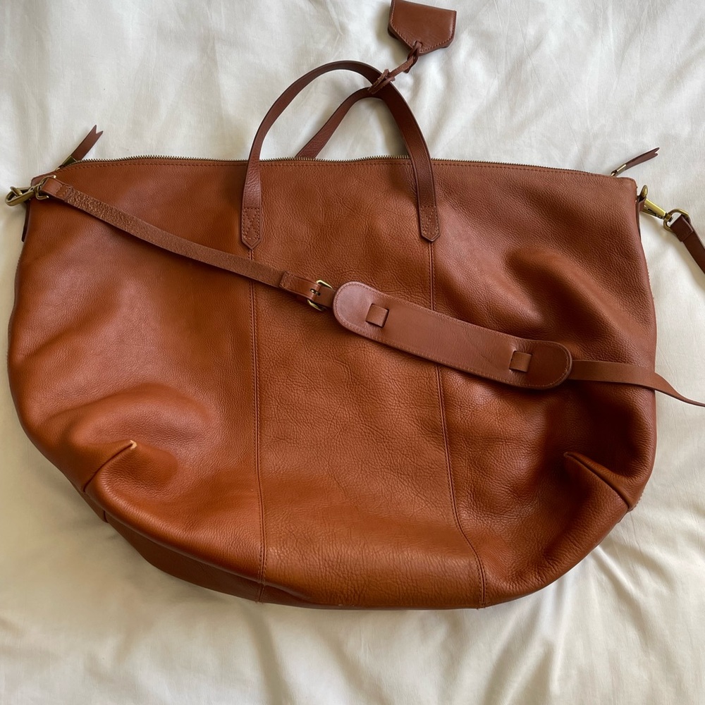 Madewell Leather weekender bag